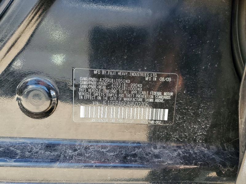 Продажа на аукционе авто 2010 Subaru Impreza, vin: JF1GE6A66AH502705, номер лота: 52815746
