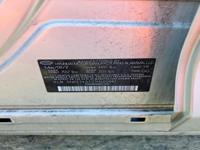 Продажа на аукционе авто 2018 Hyundai Sonata, vin: 5NPE24AF0JH600841, номер лота: 54640446