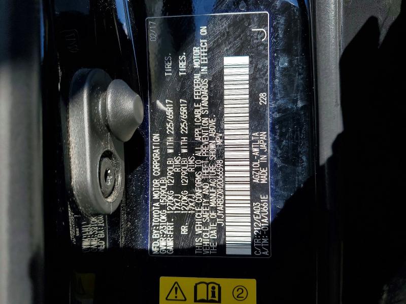 Aukcja sprzedaży 2017 Lexus Nx 200t, vin: JTJYARBZXH2066598, numer aukcji: 52892556