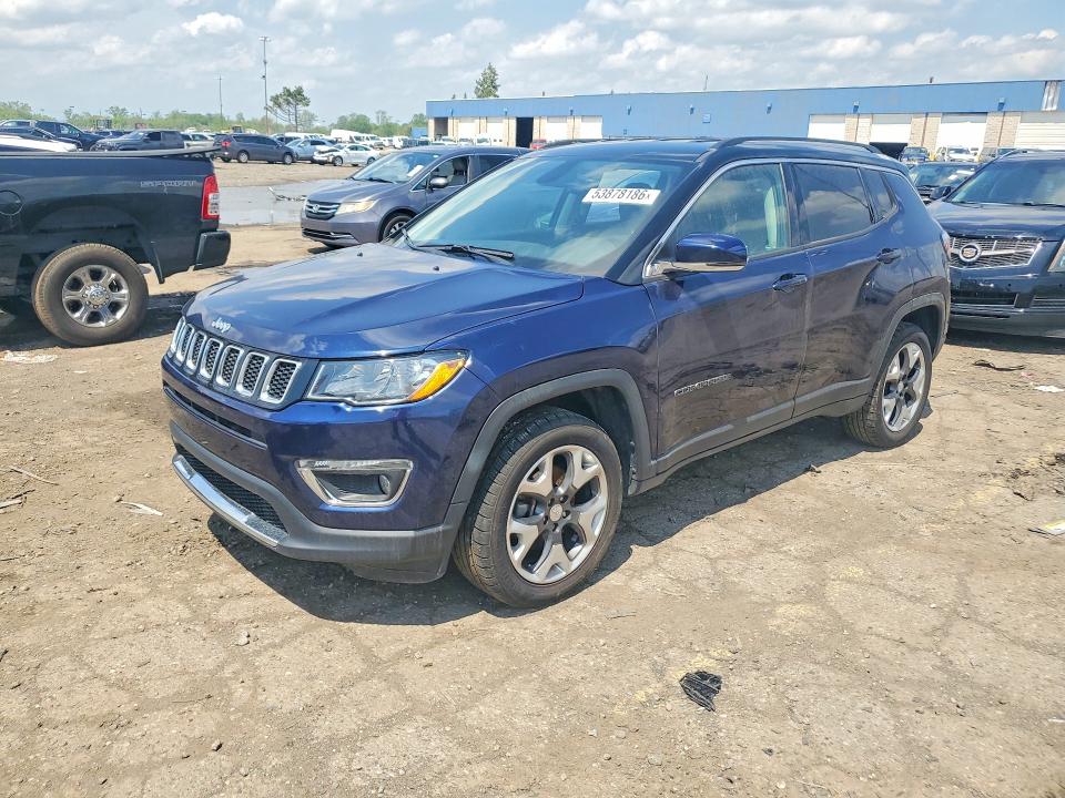 2018 Jeep Compass მანქანა იყიდება აუქციონზე, vin: 3C4NJDCB0JT349283, აუქციონის ნომერი: 53878186