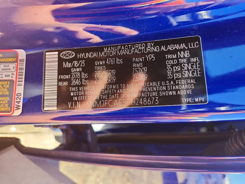 Продаж на аукціоні авто 2023 Hyundai Tucson, vin: 5NMJFCAE5PH248673, номер лоту: 52853366
