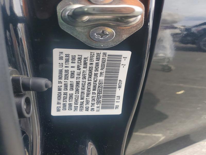 Aukcja sprzedaży 2014 Honda Civic, vin: 19XFB2F85EE251611, numer aukcji: 55104896