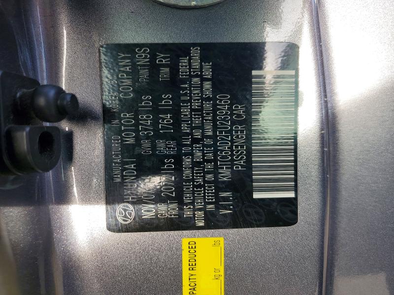 Продажа на аукционе авто 2015 Hyundai Veloster, vin: KMHTC6AD2FU239460, номер лота: 54456656