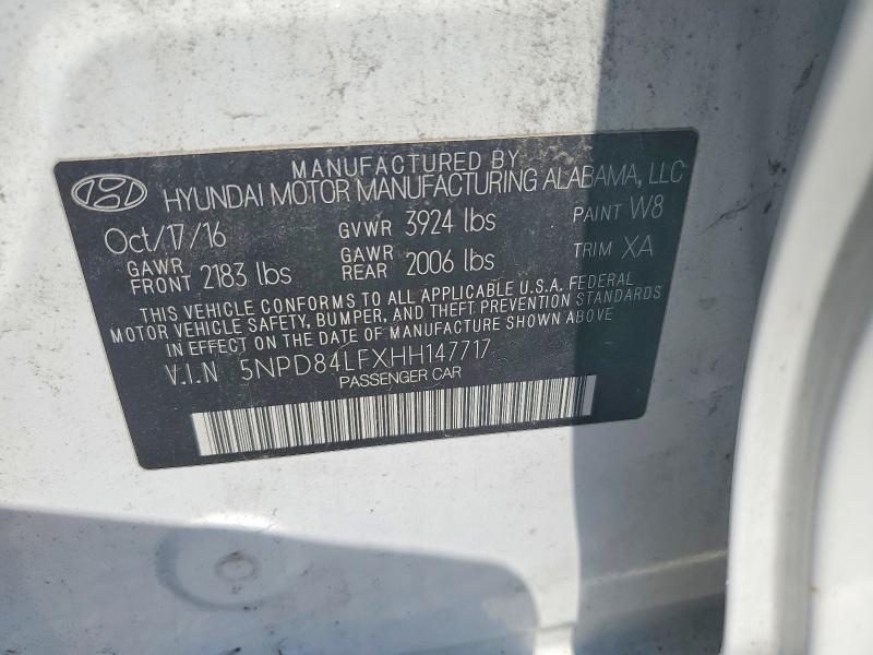 2017 Hyundai Elantra მანქანა იყიდება აუქციონზე, vin: 5NPD84LFXHH147717, აუქციონის ნომერი: 53253936