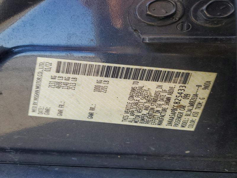 Aukcja sprzedaży 2012 Nissan Maxima, vin: 1N4AA5AP8CC825433, numer aukcji: 53977016
