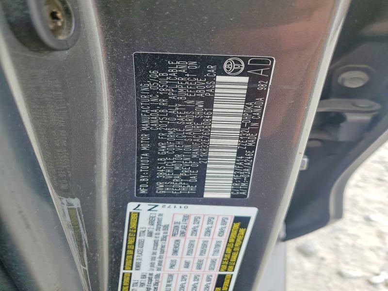 54350326 :رقم المزاد ، 2T1KR32E76C608461 vin ، 2006 Toyota Corolla Matrix مزاد بيع