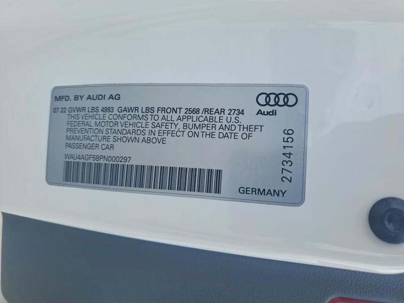 Продажа на аукционе авто 2023 Audi A5, vin: WAU4AGF58PN000297, номер лота: 54183396