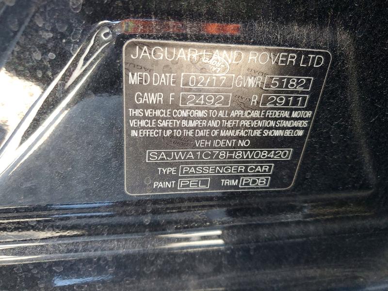 Продажа на аукционе авто 2017 Jaguar Xj, vin: SAJWA1C78H8W08420, номер лота: 53810706