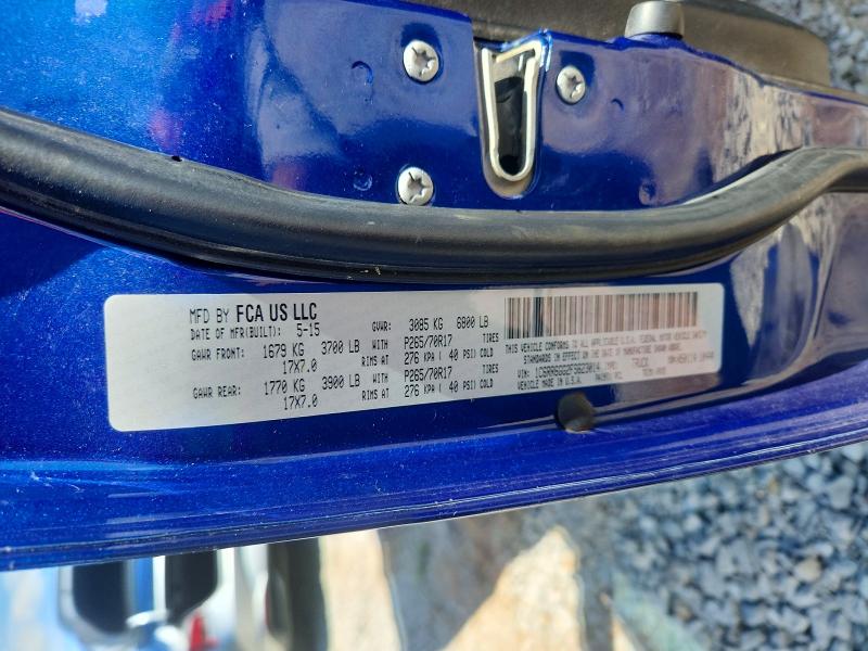 52463136 :رقم المزاد ، 1C6RR6GG2FS623014 vin ، 2015 Ram 1500 مزاد بيع