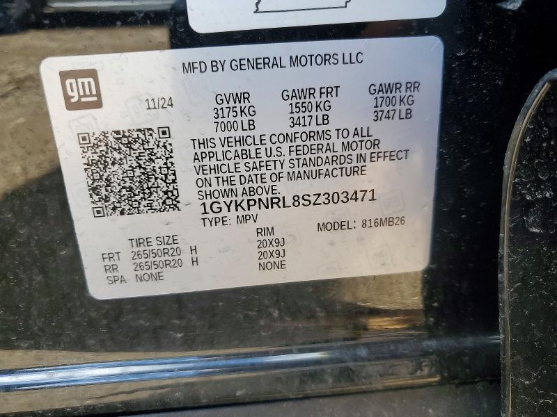 Auction sale of the 2025 Cadillac Lyriq, vin: 1GYKPNRL8SZ303471, lot number: 51954436