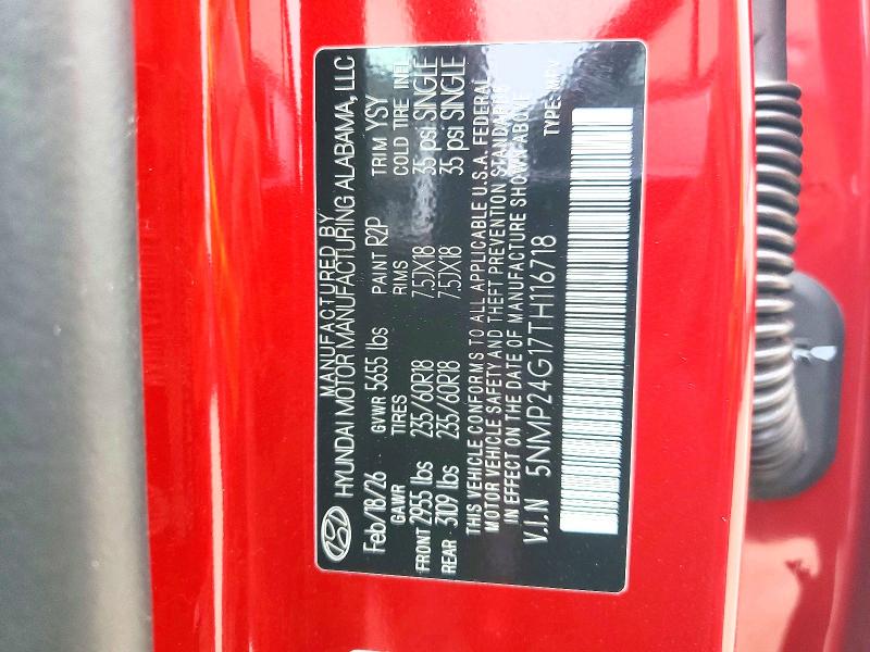 2026 Hyundai Santa Fe მანქანა იყიდება აუქციონზე, vin: 5NMP24G17TH116718, აუქციონის ნომერი: 52582886