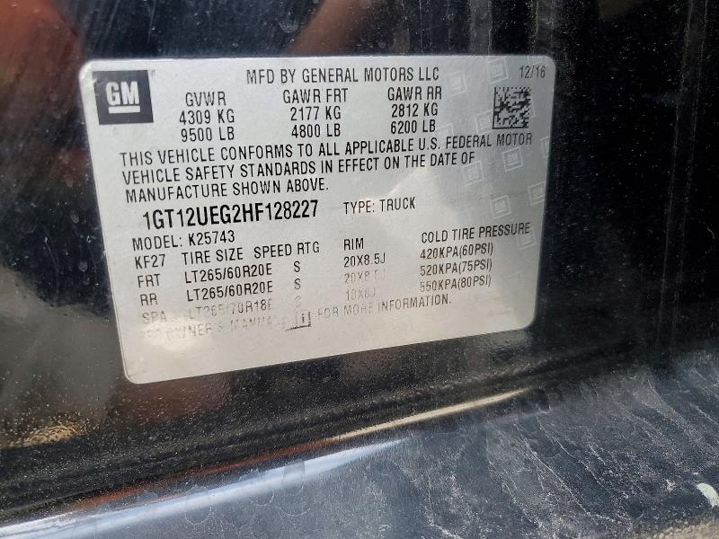 Продажа на аукционе авто 2017 Gmc Sierra, vin: 1GT12UEG2HF128227, номер лота: 53368746
