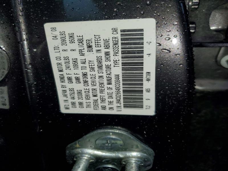 Aukcja sprzedaży 2009 Acura Tsx, vin: JH4CU26649C008444, numer aukcji: 52834486