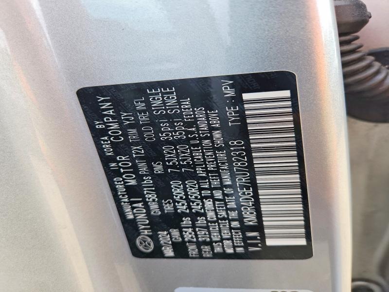 54673466 :رقم المزاد ، KM8R4DGE7RU782318 vin ، 2024 Hyundai Palisade مزاد بيع