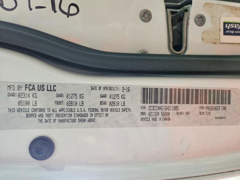 Продажа на аукционе авто 2016 Chrysler 300, vin: 2C3CCAAG1GH211885, номер лота: 54504346