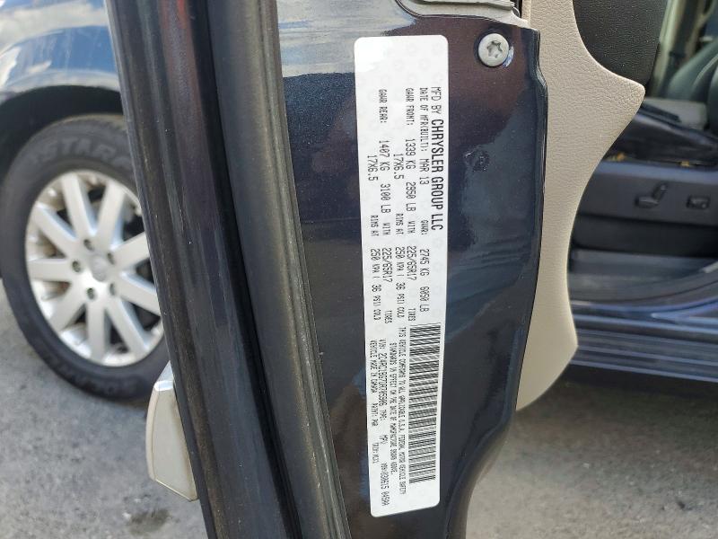 Aukcja sprzedaży 2013 Chrysler Town & Country, vin: 2C4RC1BG7DR705906, numer aukcji: 55136826