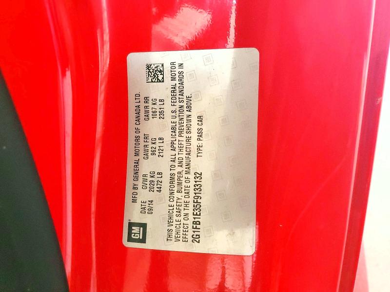 Продажа на аукционе авто 2015 Chevrolet Camaro, vin: 2G1FB1E35F9133132, номер лота: 53548896