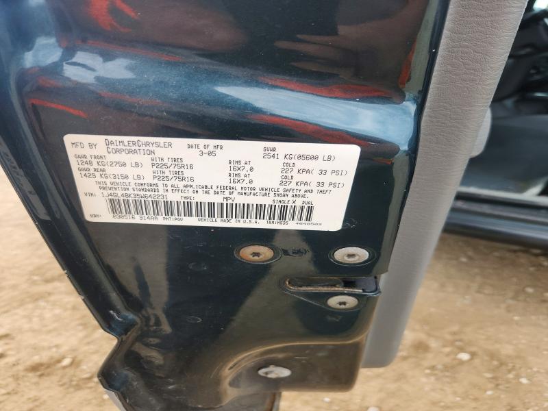 Продажа на аукционе авто 2005 Jeep Liberty, vin: 1J4GL48K35W642231, номер лота: 53799206