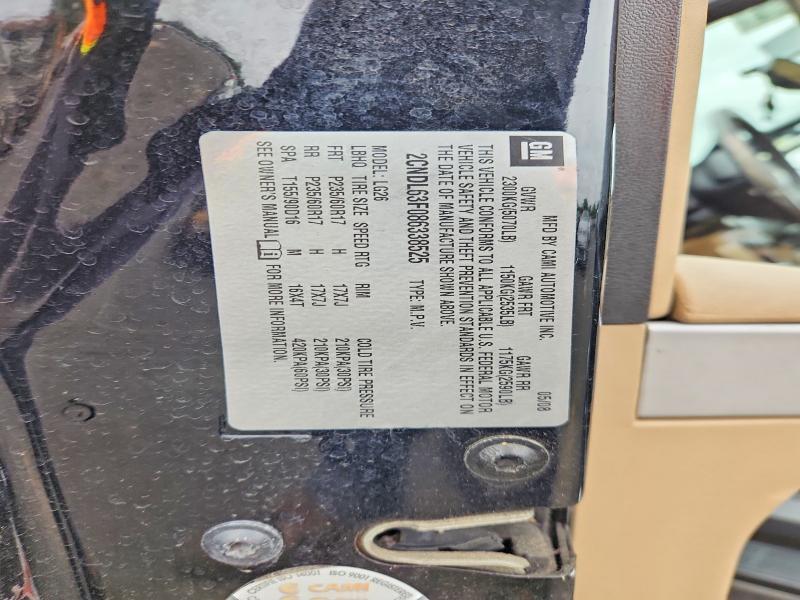 52857926 :رقم المزاد ، 2CNDL63F086338525 vin ، 2008 Chevrolet Equinox مزاد بيع