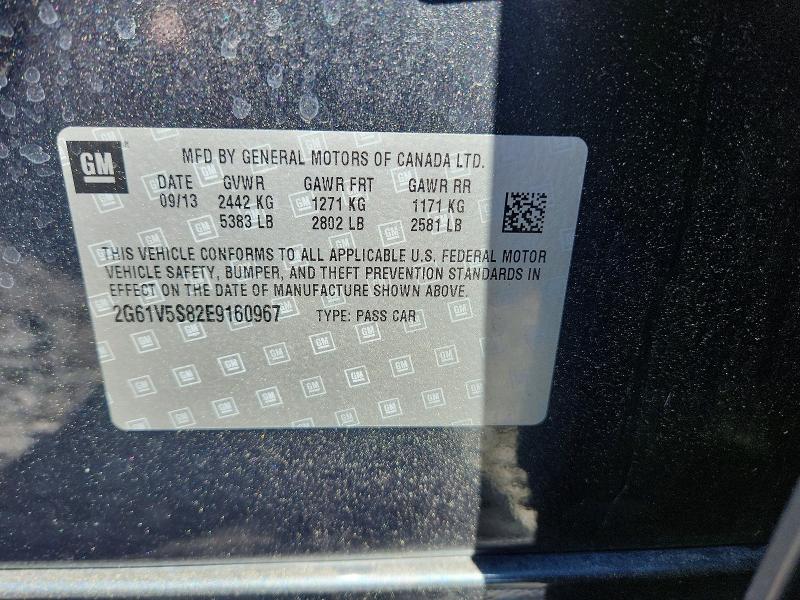 53958136 :رقم المزاد ، 2G61V5S82E9160967 vin ، 2014 Cadillac Xts مزاد بيع