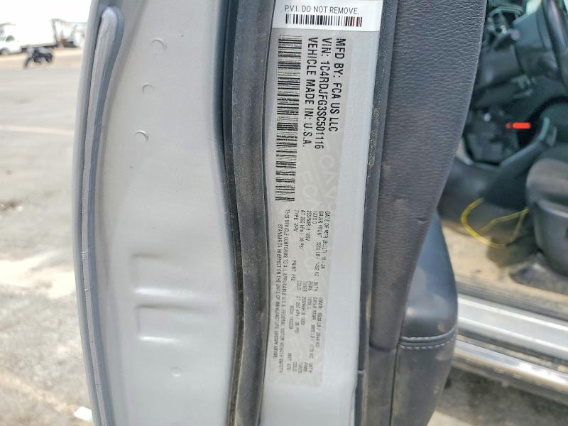 52952536 :رقم المزاد ، 1C4RDJFG3SC501116 vin ، 2025 Dodge Durango مزاد بيع