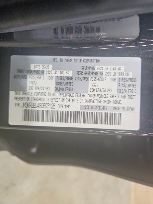 Aukcja sprzedaży 2025 Mazda Cx-5, vin: JM3KFBBL4S0693126, numer aukcji: 54250866