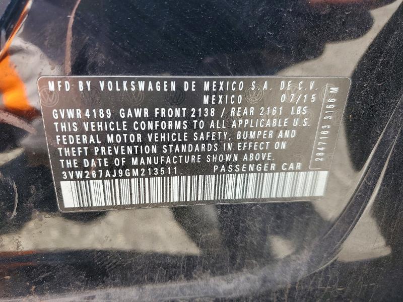 Продаж на аукціоні авто 2016 Volkswagen Jetta, vin: 3VW267AJ9GM213511, номер лоту: 54956326