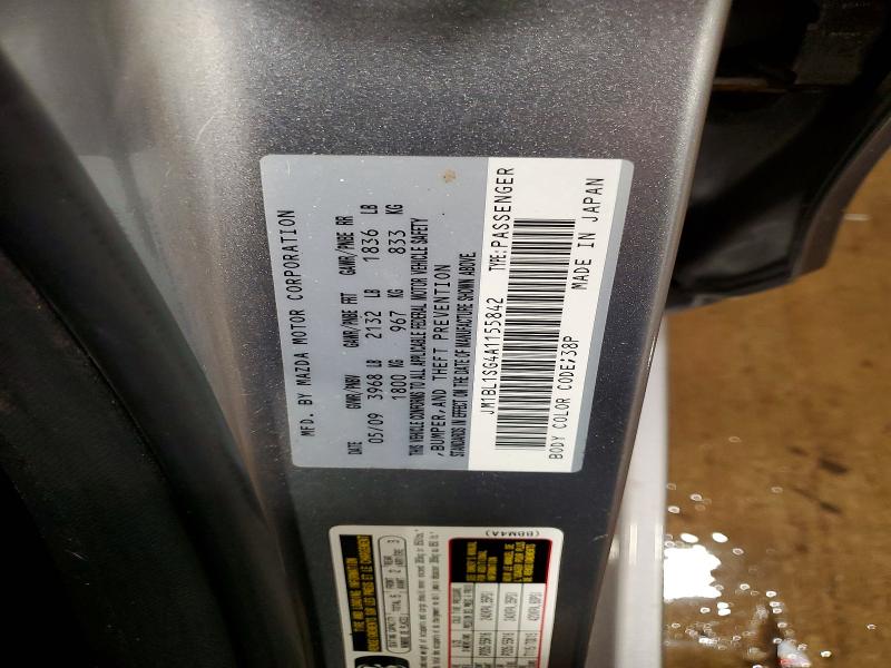 Aukcja sprzedaży 2010 Mazda 3, vin: JM1BL1SG4A1155842, numer aukcji: 52498426
