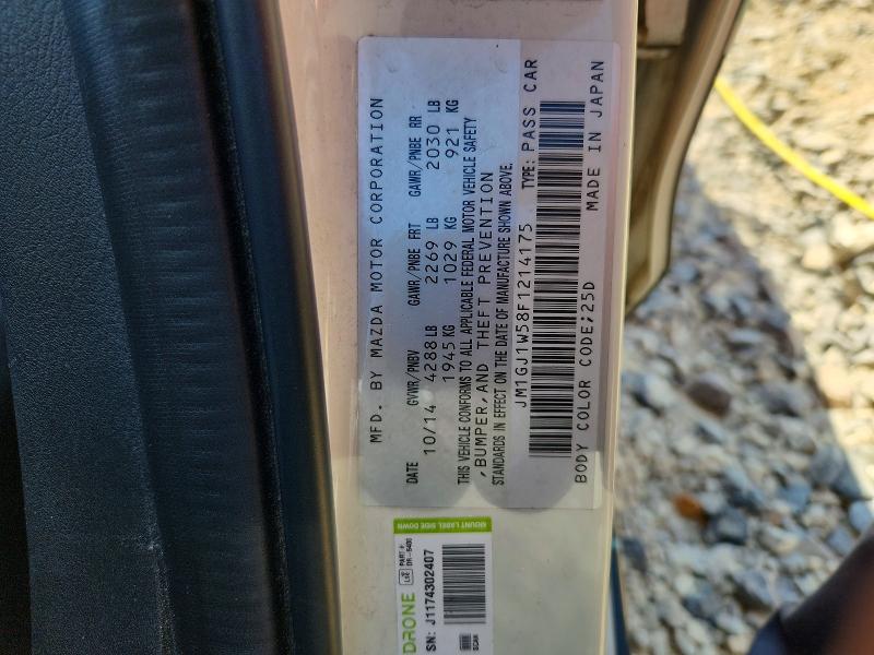 Продажа на аукционе авто 2015 Mazda 6, vin: JM1GJ1W58F1214175, номер лота: 51918216