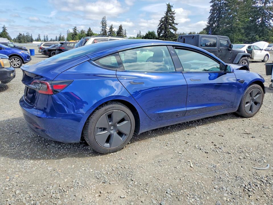53116026 :رقم المزاد ، 5YJ3E1EA2MF921505 vin ، 2021 Tesla Model 3 مزاد بيع
