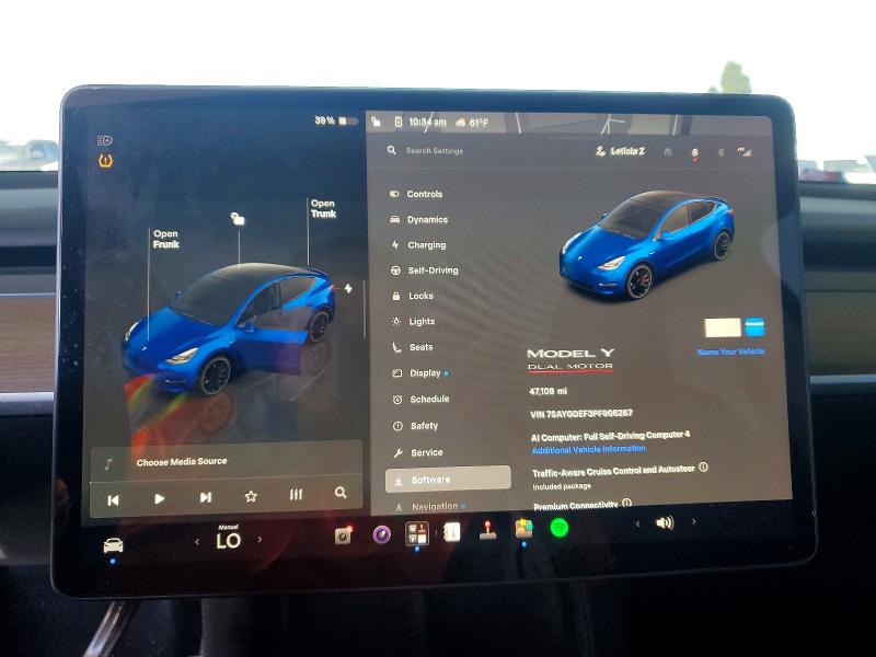 Aukcja sprzedaży 2023 Tesla Model Y, vin: 7SAYGDEF3PF906287, numer aukcji: 54754826
