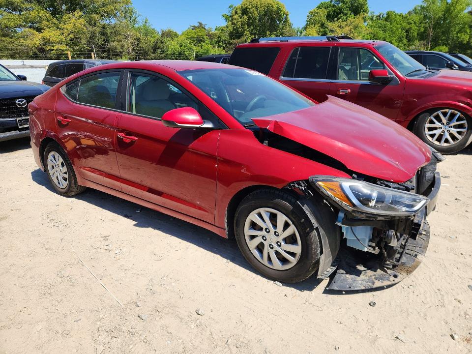 2017 Hyundai Elantra მანქანა იყიდება აუქციონზე, vin: KMHD74LF1HU091607, აუქციონის ნომერი: 51639796