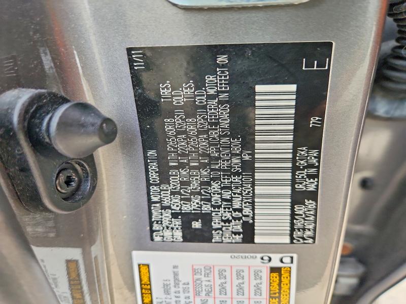 Продаж на аукціоні авто 2012 Lexus Gx, vin: JTJBM7FX1C5041011, номер лоту: 54376076