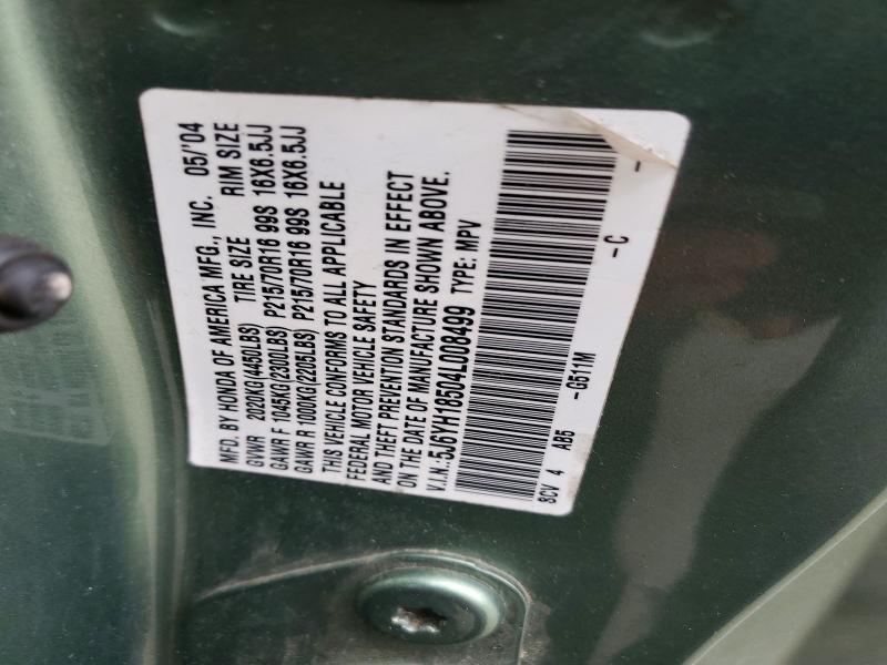 Продажа на аукционе авто 2004 Honda Element, vin: 5J6YH18504L008499, номер лота: 52575746