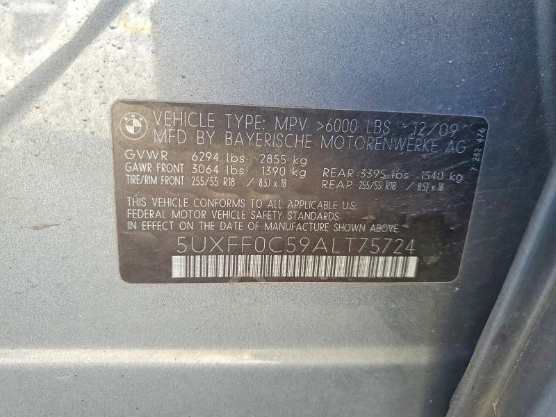 Продажа на аукционе авто 2010 Bmw X5, vin: 5UXFF0C59ALT75724, номер лота: 52245376