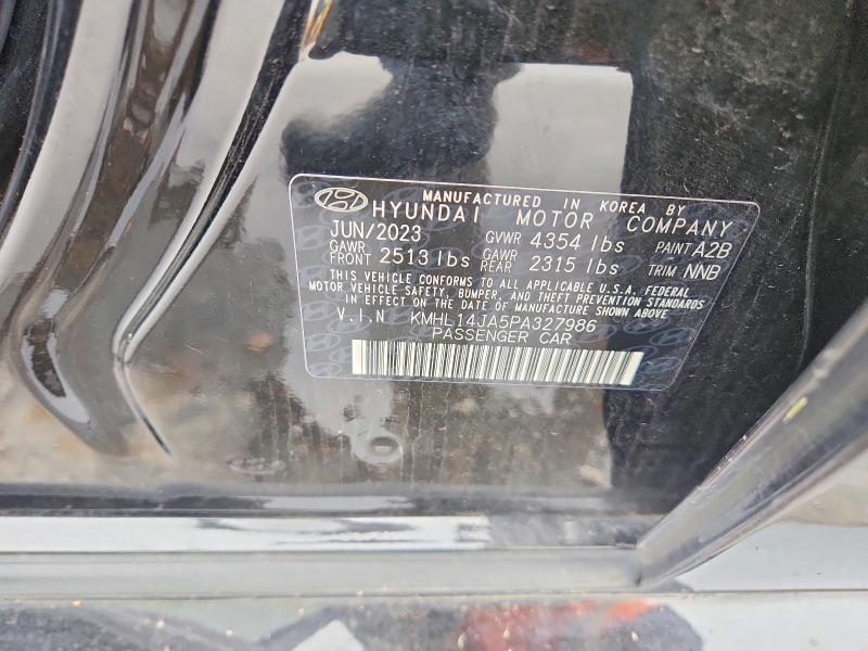 2023 Hyundai Sonata მანქანა იყიდება აუქციონზე, vin: KMHL14JA5PA327986, აუქციონის ნომერი: 52529976