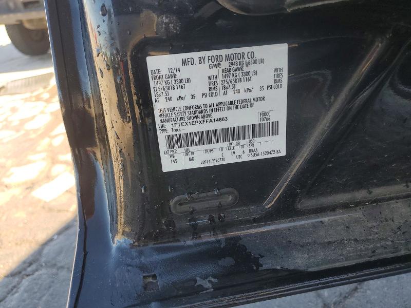 2015 Ford F150 მანქანა იყიდება აუქციონზე, vin: 1FTEX1EPXFFA14863, აუქციონის ნომერი: 52853916