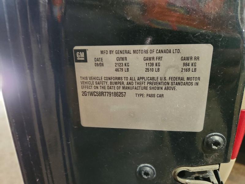 Продаж на аукціоні авто 2007 Chevrolet Impala, vin: 2G1WC58R779186257, номер лоту: 52577916