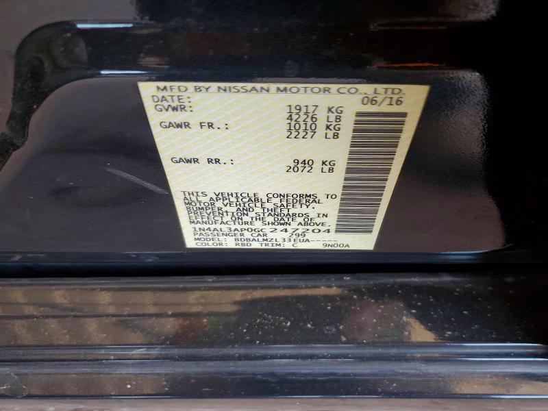 53130836 :رقم المزاد ، 1N4AL3AP0GC247204 vin ، 2016 Nissan Altima مزاد بيع