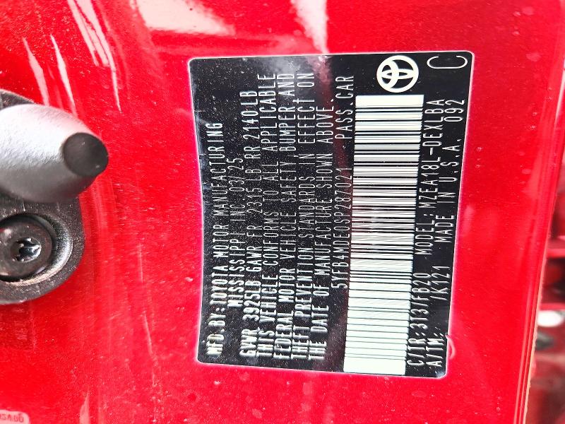55046616 :رقم المزاد ، 5YFB4MDE0SP287021 vin ، 2025 Toyota Corolla مزاد بيع