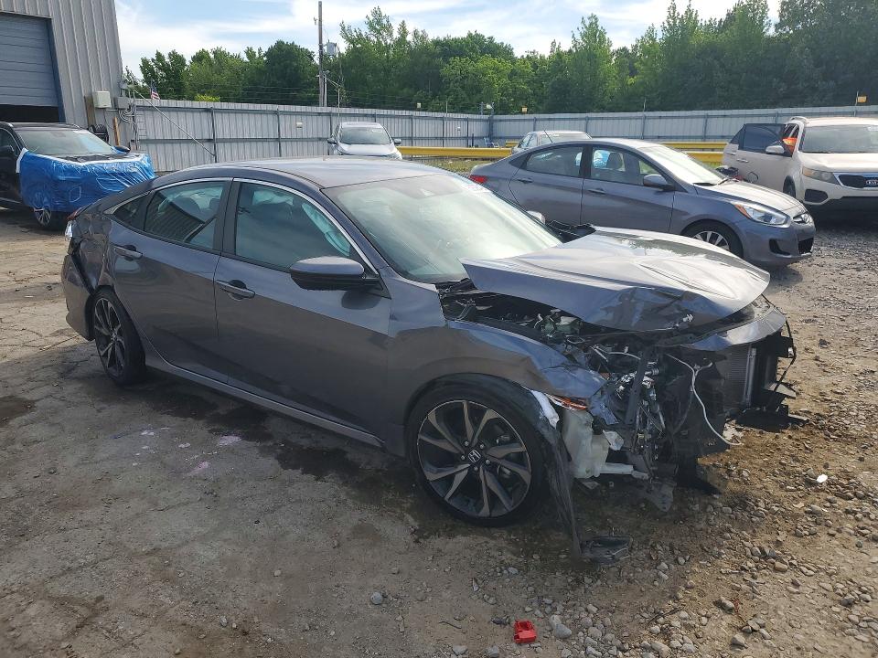52328496 :رقم المزاد ، 2HGFC2F84KH592089 vin ، 2019 Honda Civic مزاد بيع