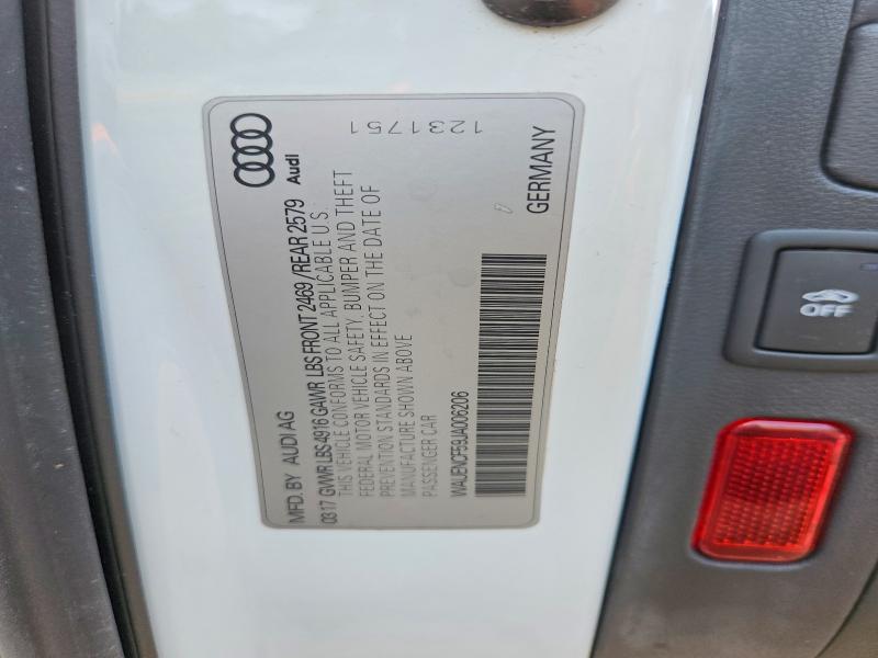 54801406 :رقم المزاد ، WAUENCF59JA006206 vin ، 2018 Audi A5 مزاد بيع
