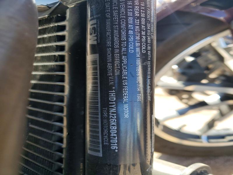 Продаж на аукціоні авто 2019 Harley Davidson Fxlr, vin: 1HD1YNJ26KB047016, номер лоту: 51915316