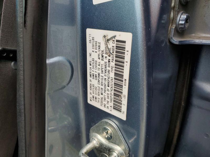 Продажа на аукционе авто 2012 Honda Accord, vin: 1HGCP2F74CA007283, номер лота: 52759246