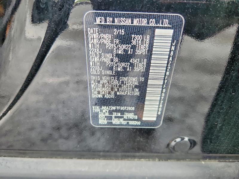 Продаж на аукціоні авто 2015 Infiniti Qx80, vin: JN8AZ2NF7F9572808, номер лоту: 53779726