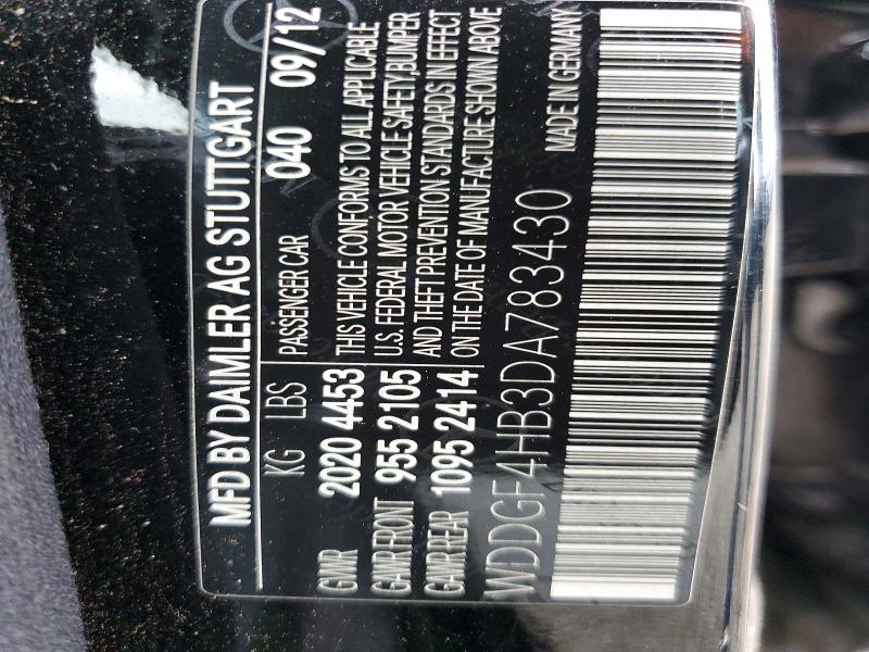 Aukcja sprzedaży 2013 Mercedes-benz C, vin: WDDGF4HB3DA783430, numer aukcji: 53816126