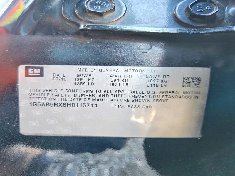 Aukcja sprzedaży 2017 Cadillac Ats, vin: 1G6AB5RX6H0115714, numer aukcji: 54352666