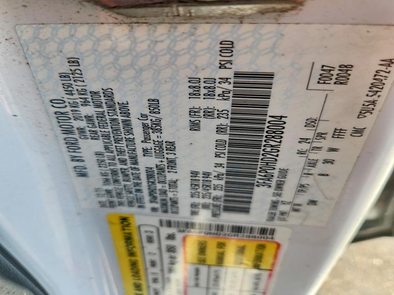 Aukcja sprzedaży 2016 Ford Fusion, vin: 3FA6P0HD2GR288004, numer aukcji: 53229676