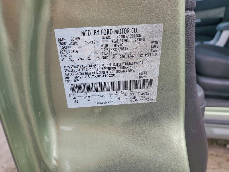 Продаж на аукціоні авто 2009 Mercury Mariner, vin: 4M2CU817X9KJ19228, номер лоту: 54329976