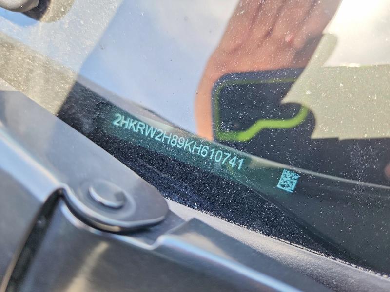 2019 Honda Cr-v მანქანა იყიდება აუქციონზე, vin: 2HKRW2H89KH610741, აუქციონის ნომერი: 54789816